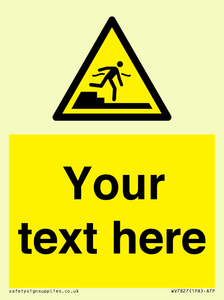 Custom warning Submerged step or steps